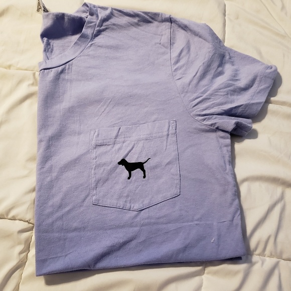 PINK Victoria's Secret Tops - Purple Ombre Pocket T Shirt